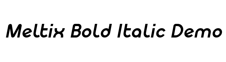 Meltix Bold Italic Demo Font