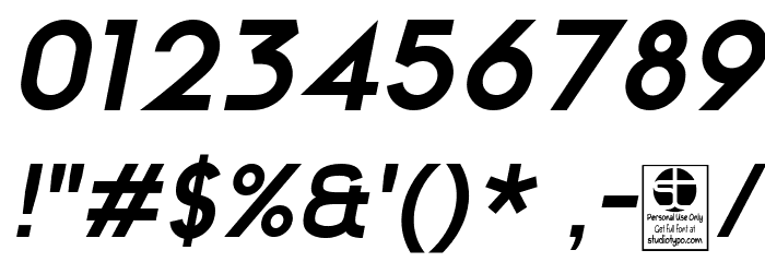Meltix Bold Italic Demo Font OTHER CHARS