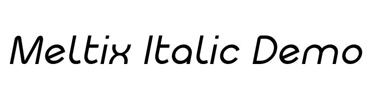 Meltix Italic Demo Font