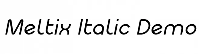 Meltix Italic Demo  免费字体下载