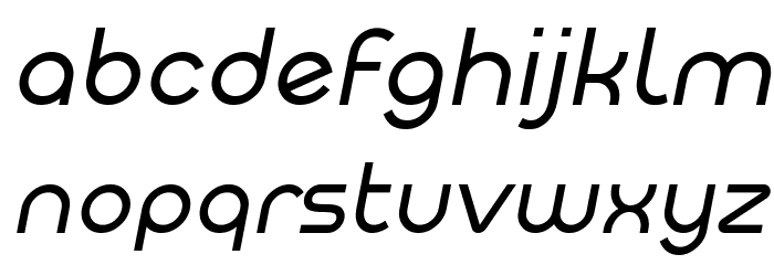 Meltix Italic Demo Font LOWERCASE