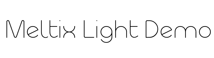 Meltix Light Demo Font