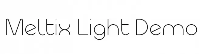 Meltix Light Demo  تنزيل الخطوط