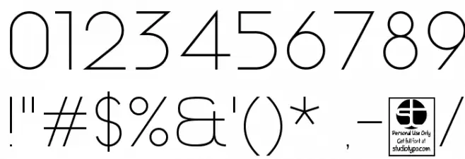 Meltix Light Demo Font OTHER CHARS