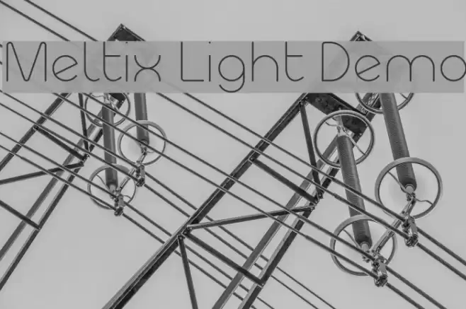 Meltix Light Demo Font examples