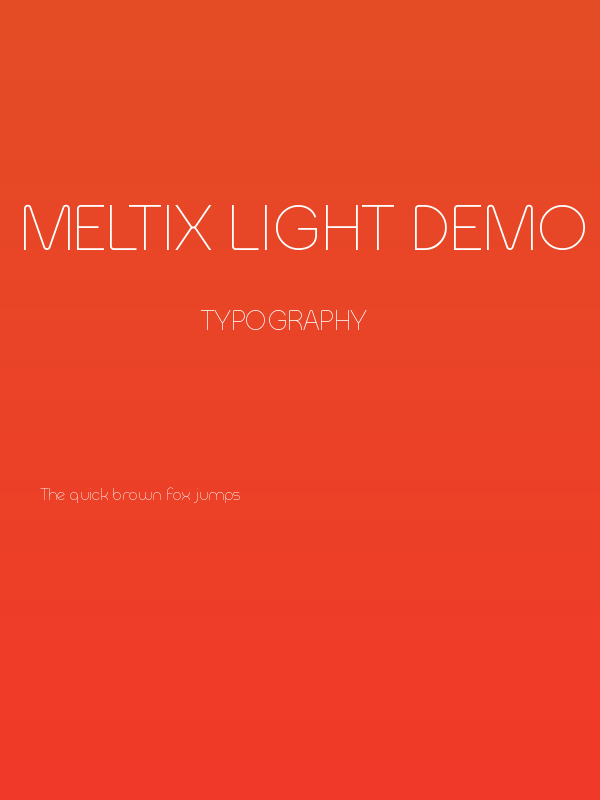 Meltix Light Demo Poster