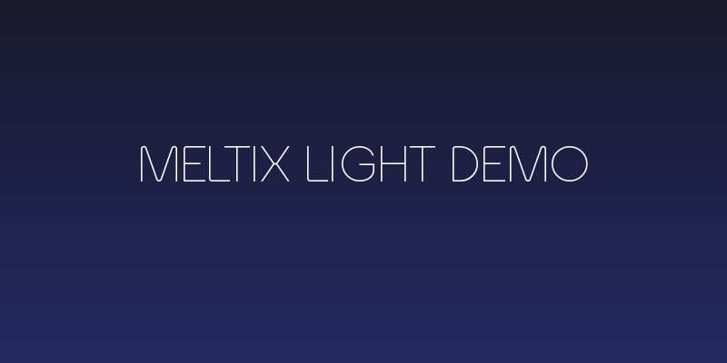 Meltix Light Demo Social Header
