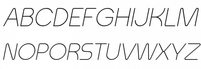 Meltix Light Italic Demo Schriftart Groß