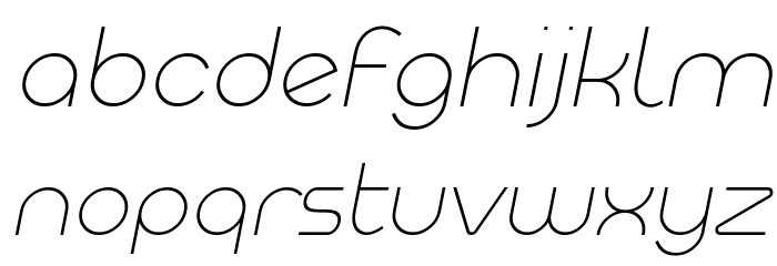 Meltix Light Italic Demo Font LOWERCASE