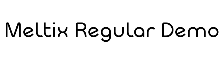 Meltix Regular Demo  Frei Schriftart Herunterladen