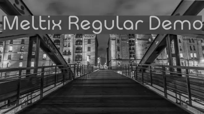 Meltix Regular Demo Font examples
