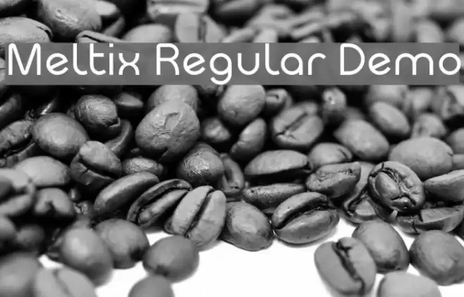 Meltix Regular Demo Font examples