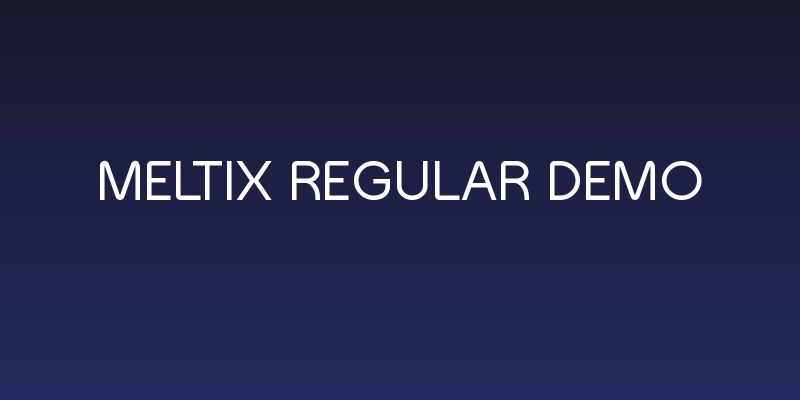 Meltix Regular Demo Social Header