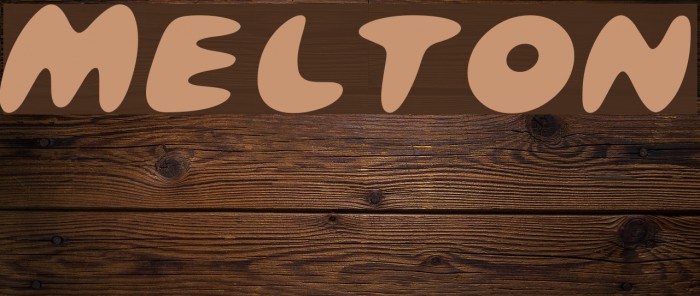Melton Font examples