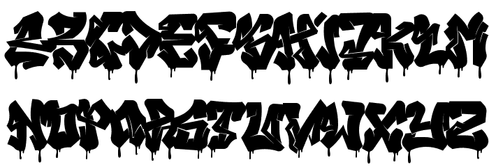 Melttrax Drip Drip Font Litere mici