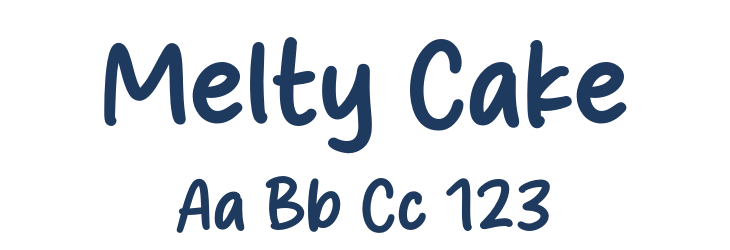 Melty Cake Font Preview