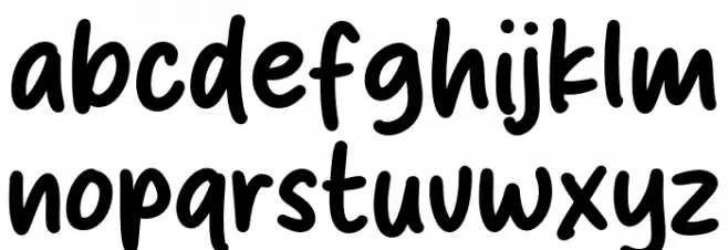 Melty Cake Caratteri MINUSCOLO