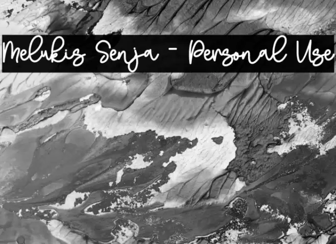 Melukis Senja - Personal Use Font examples