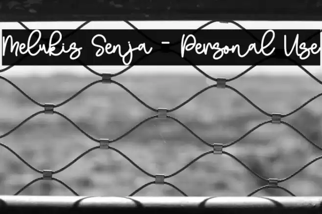 Melukis Senja - Personal Use Font examples