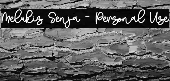 Melukis Senja - Personal Use Font examples
