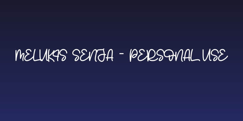Melukis Senja - Personal Use Social Header