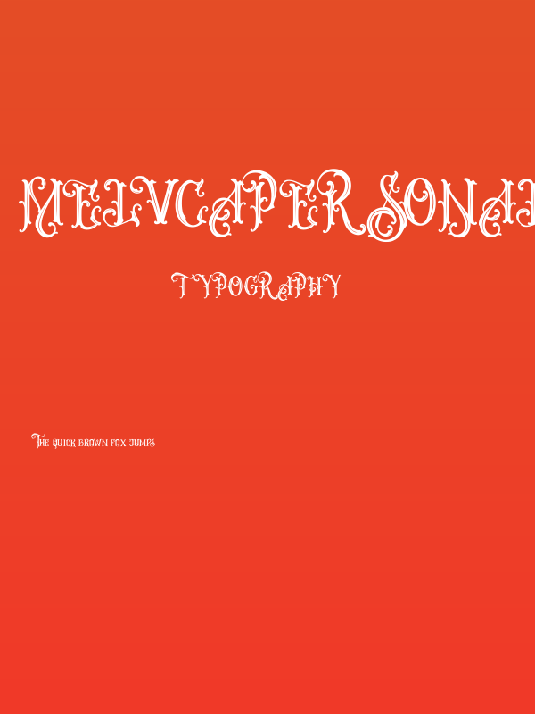 MelvcaPersonalUseOnly-Regular Poster