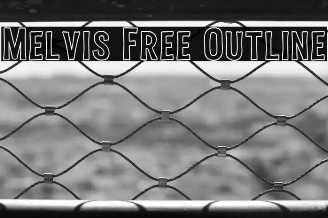 Melvis Free Outline Font examples