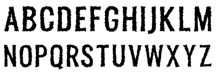 Melvis Free Rough Font LOWERCASE