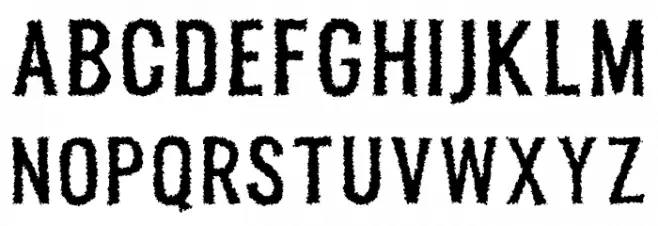 Melvis Free Rough Fuentes MINÚSCULAS