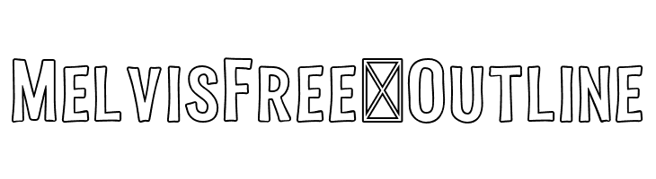 MelvisFree-Outline  Free Fonts Download