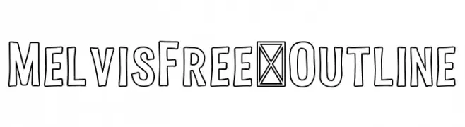 MelvisFree-Outline  नि: शुल्क फ़ॉन्ट्स डाउनलोड