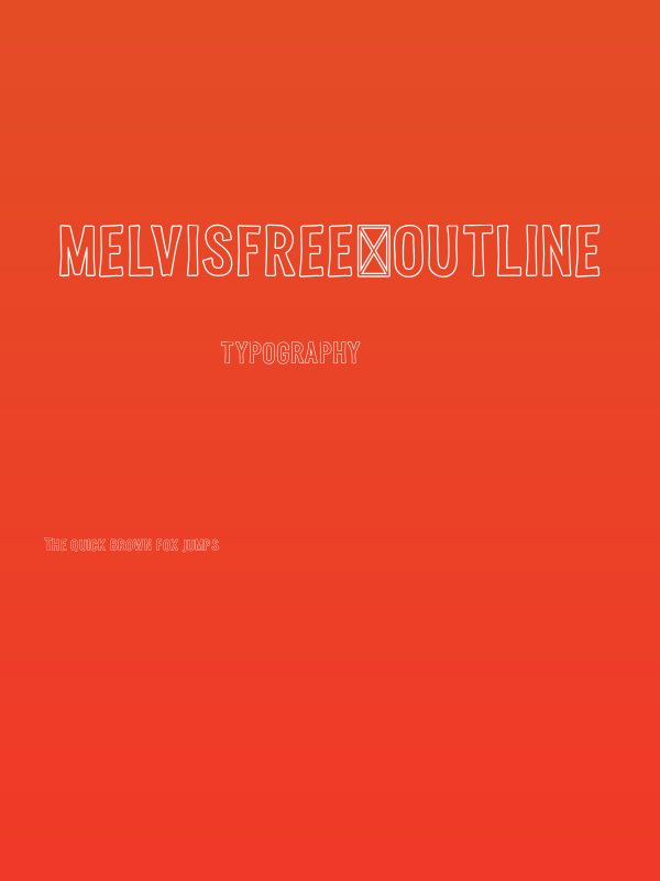 MelvisFree-Outline Poster