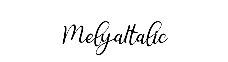 Melya Italic  Frei Schriftart Herunterladen