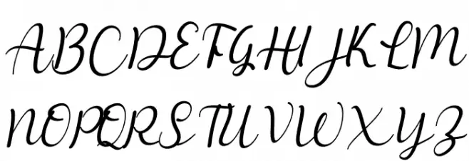 Melya Italic Schriftart Groß