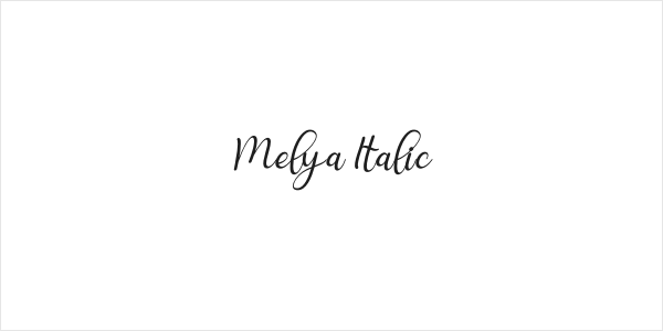 Melya Italic Logo