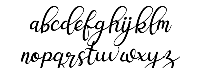 Melya Italic Font LOWERCASE