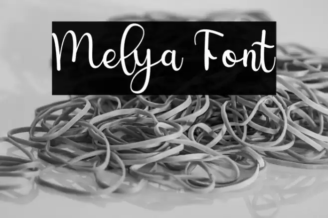 Melya Font examples