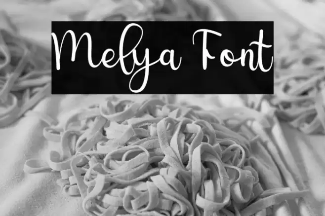 Melya Font examples