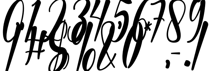 Melyana Font OTHER CHARS