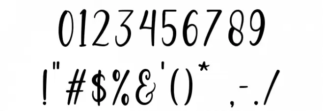 Melyna Font OTHER CHARS