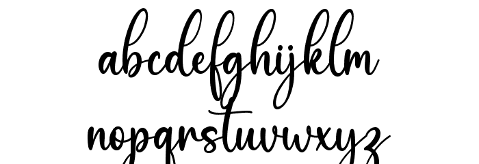 Melyna Font LOWERCASE