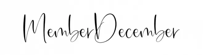 Member December  Fuentes Gratis Descargar