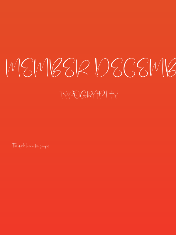 Member December Poster