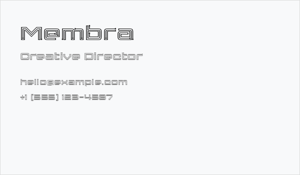 Membra Business Card