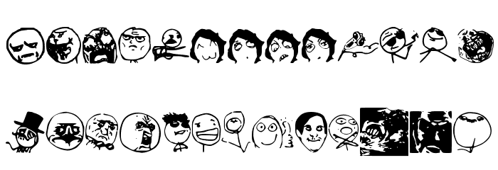 Memefont2 Font LOWERCASE
