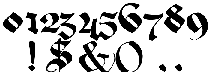 Memela Fraktur Font OTHER CHARS