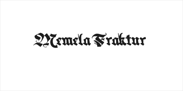 Memela Fraktur Logo