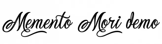Memento Mori Demo  Frei Schriftart Herunterladen