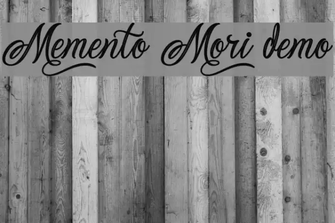 Memento Mori Demo Font examples
