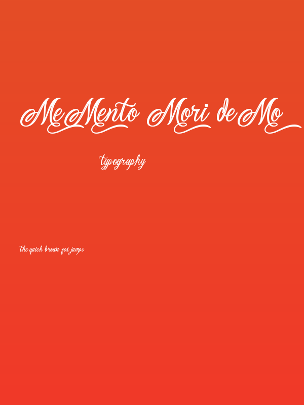 Memento Mori Demo Poster